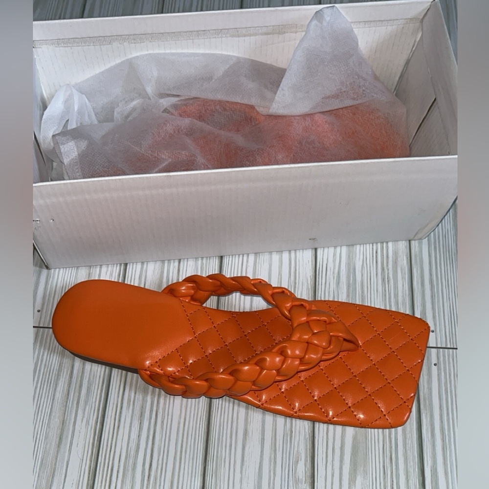 Orange flats